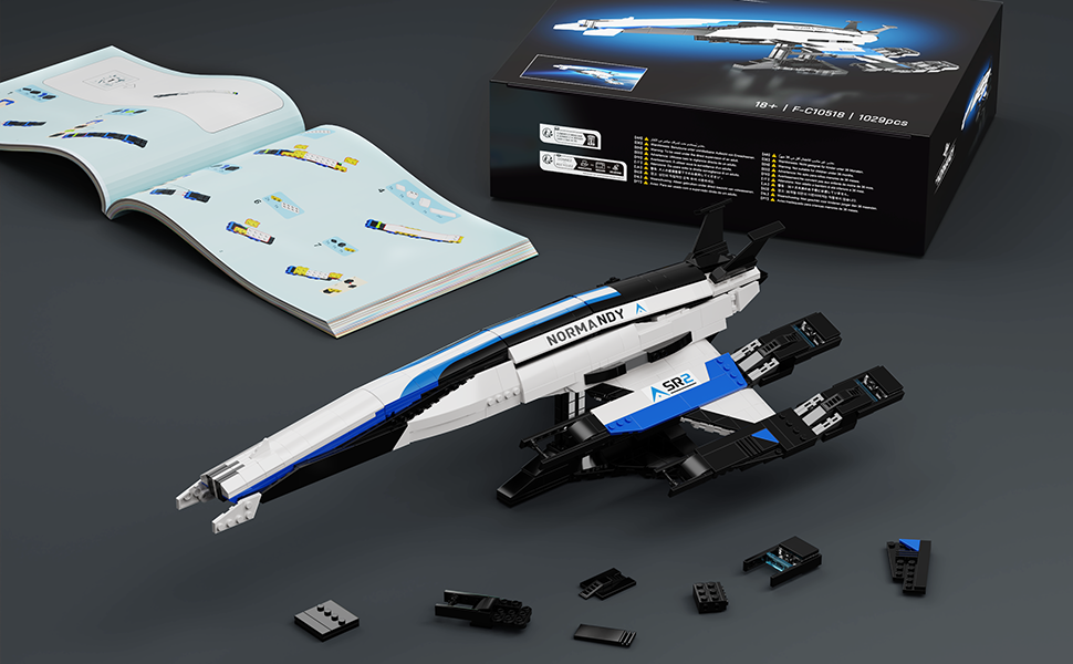 Normandy 2 Spaceship Building Block Set Compatible Lego