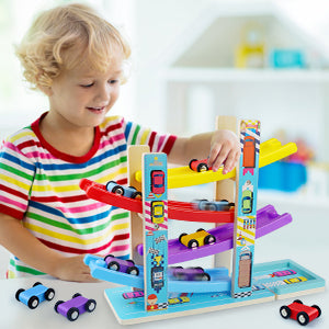 Juguetes Montessori para niños pequeños juguete de pista