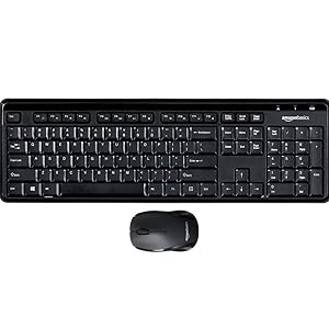 Amazon Basics Combo de teclado y mouse inalámbricos de 24