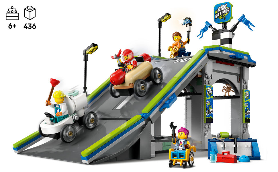 LEGO City No Limits Race Car Ramp Track Toy - Juguete de