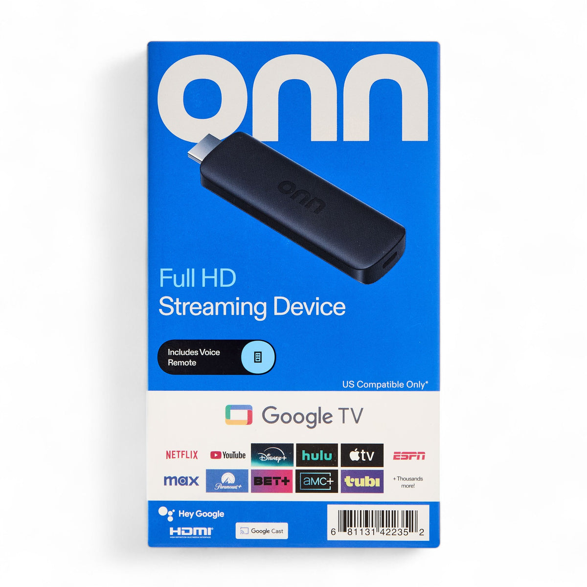 ONN TV Streaming 2025 | Full HD + Google TV + Control por Voz