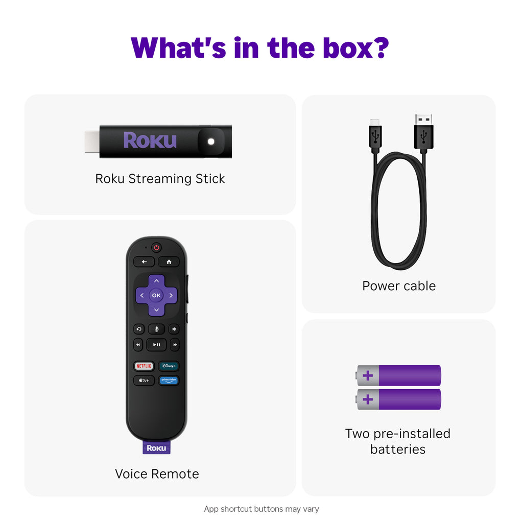 Roku Streaming Stick 3840mx Hd Negro Con Voz 2025