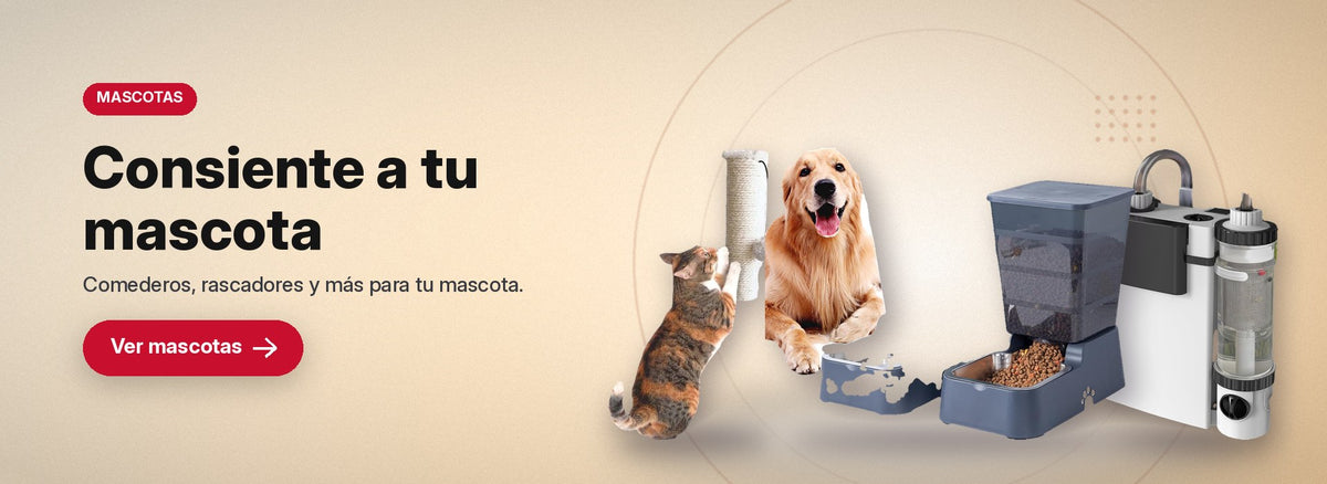 Consiente a tu mascota. Comederos, rascadores y más para tu mascota. Ver mascotas