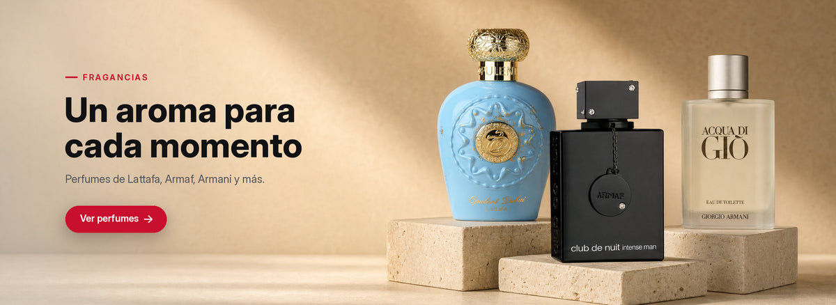 Un aroma para cada momento. Perfumes de Lattafa, Armaf, Armani y más. Ver perfumes