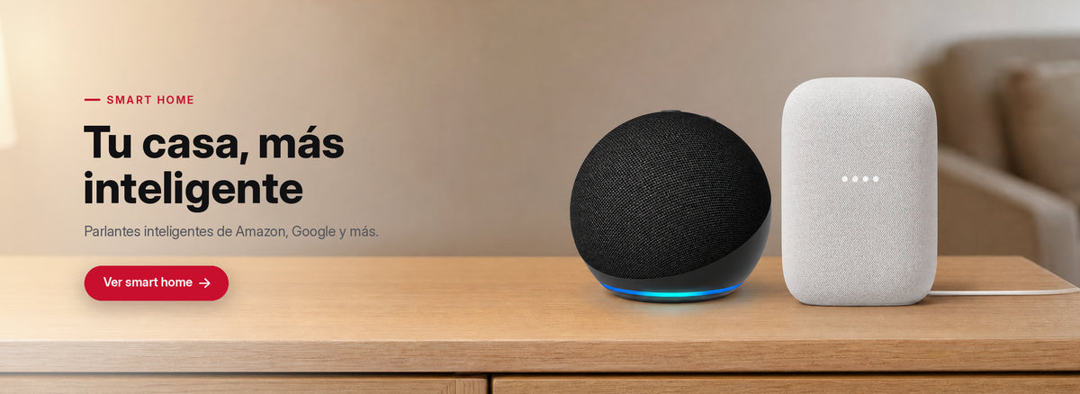 Tu casa, más inteligente. Parlantes inteligentes de Amazon, Google y más. Ver smart home