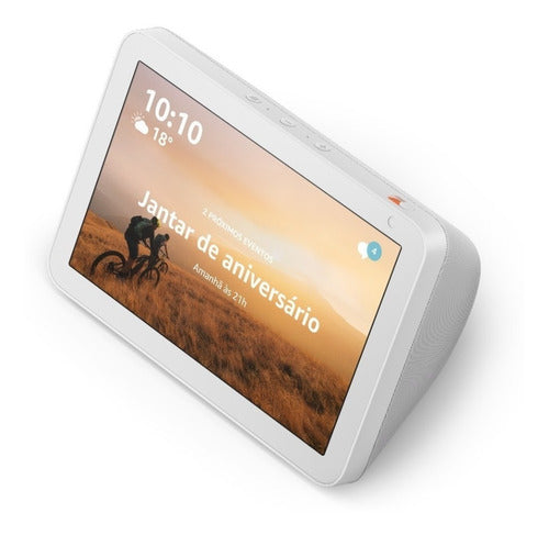 Amazon Echo Show 8 2nd Gen Con Asistente Virtual Alexa, Pantalla Integrada De 8 Glacier White 110v/240v