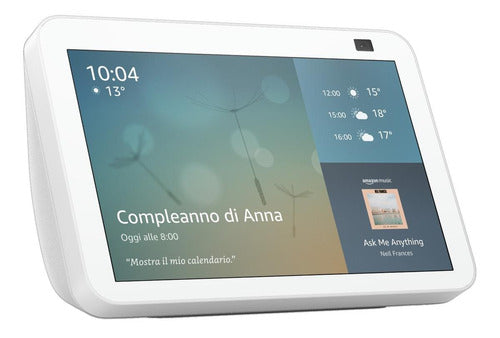 Amazon Echo Show 8 2nd Gen Con Asistente Virtual Alexa, Pantalla Integrada De 8 Glacier White 110v/240v