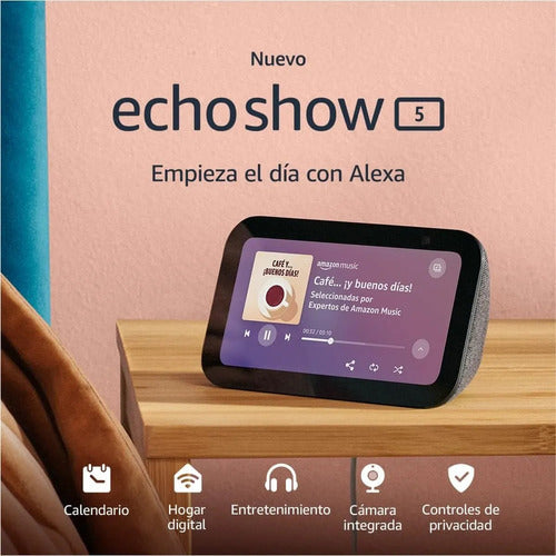 Echo Show 3ra Generación Parlante Inteligente Con Alexa Negro