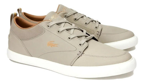 Teni Hombre Lacoste Bayliss Cuero 100% Original Zapato