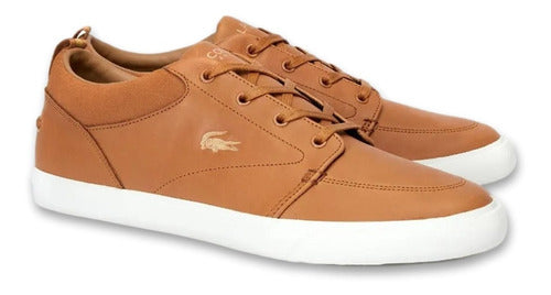 Teni Hombre Lacoste Bayliss Cuero 100% Original Zapato