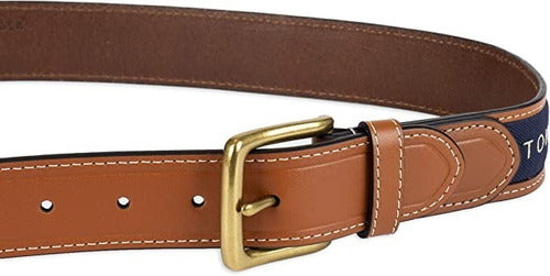 Correa Tommy Hilfiger En Cuero Genuino Logo 100% Original