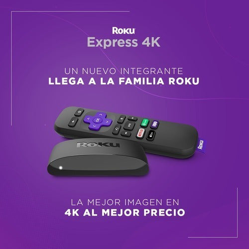 Roku Express 4k+ Reproductor Tv 2023 Control Por Voz R:3941r