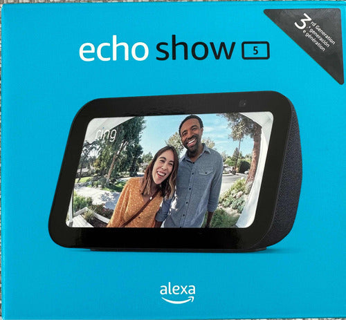 Echo Show 3ra Generación Parlante Inteligente Con Alexa Negro