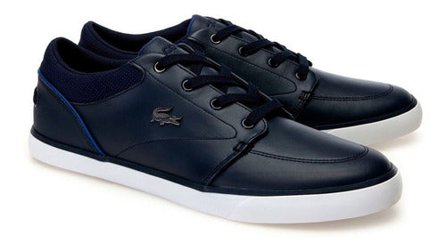 Teni Hombre Lacoste Bayliss Cuero 100% Original Zapato