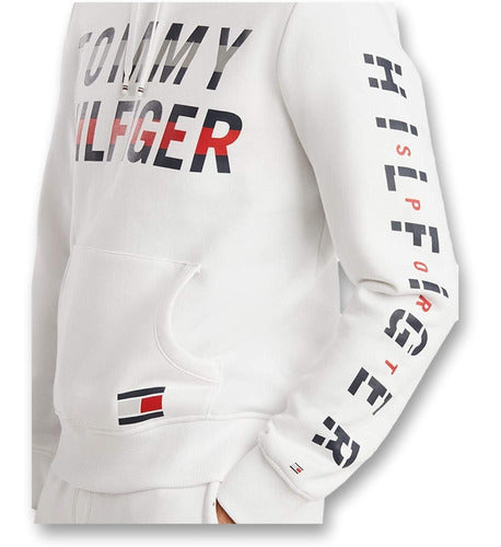 Buzo Hombre Tommy Hilfiger Estampado Capota 100% Original