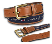 Correa Tommy Hilfiger En Cuero Genuino Logo 100% Original