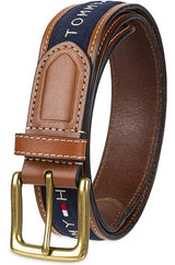 Correa Tommy Hilfiger En Cuero Genuino Logo 100% Original